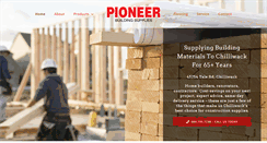 Desktop Screenshot of pioneerbuildingsupplies.com