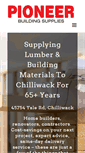 Mobile Screenshot of pioneerbuildingsupplies.com